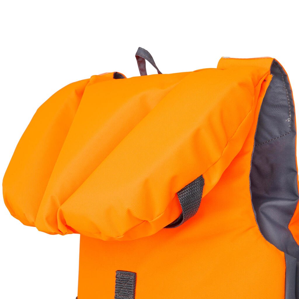 Vaikiška gelbėjimosi liemenė „LJ100N Easy JR“, 15–40 kg vaikams, oranžinė, pilka