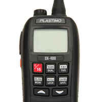 Handfunkgerät VHF SX-400 schwimmend und wasserdicht IPX7 mit Flash + Alarm
