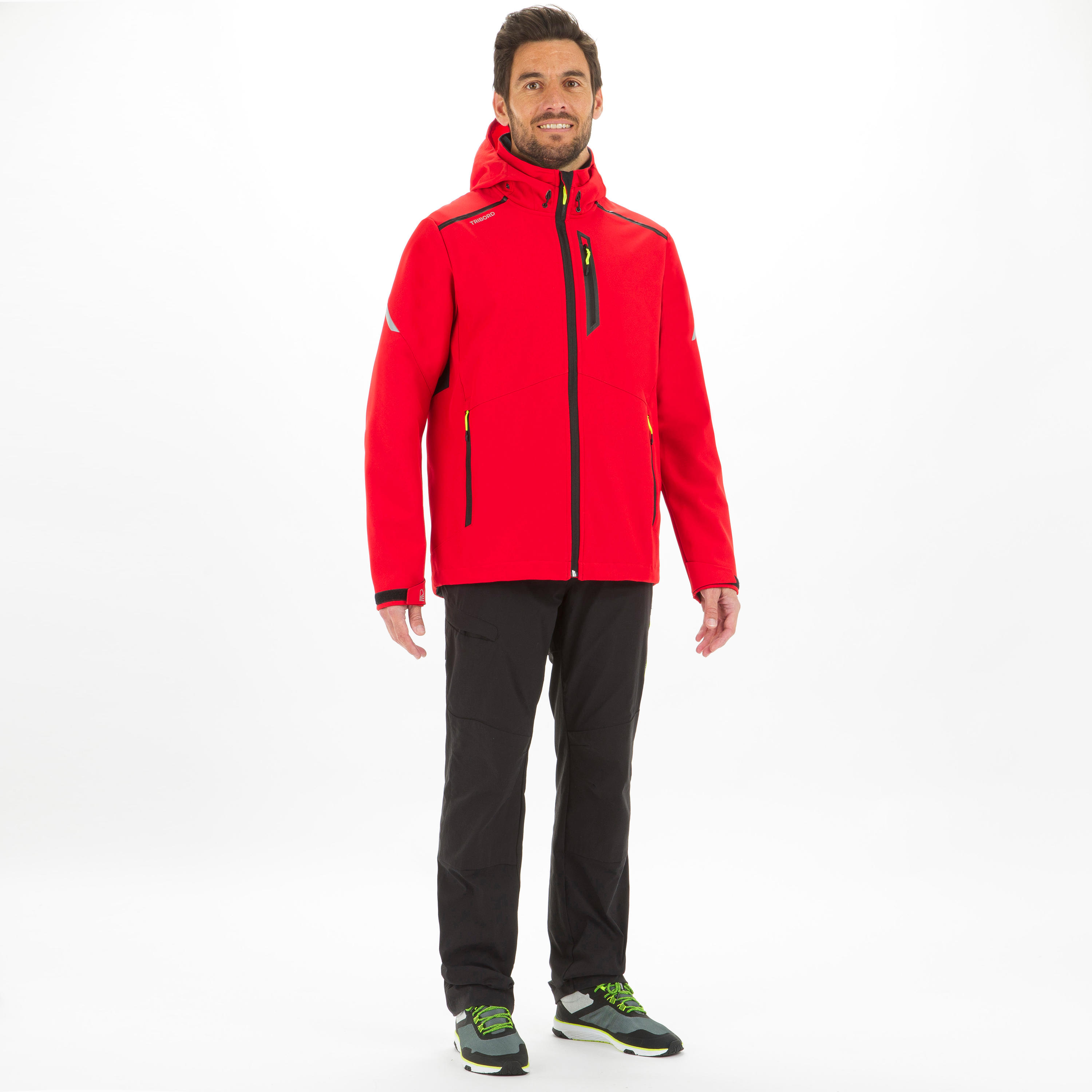 Men’s Sailing windproof Softshell jacket 900 - Red 2/14