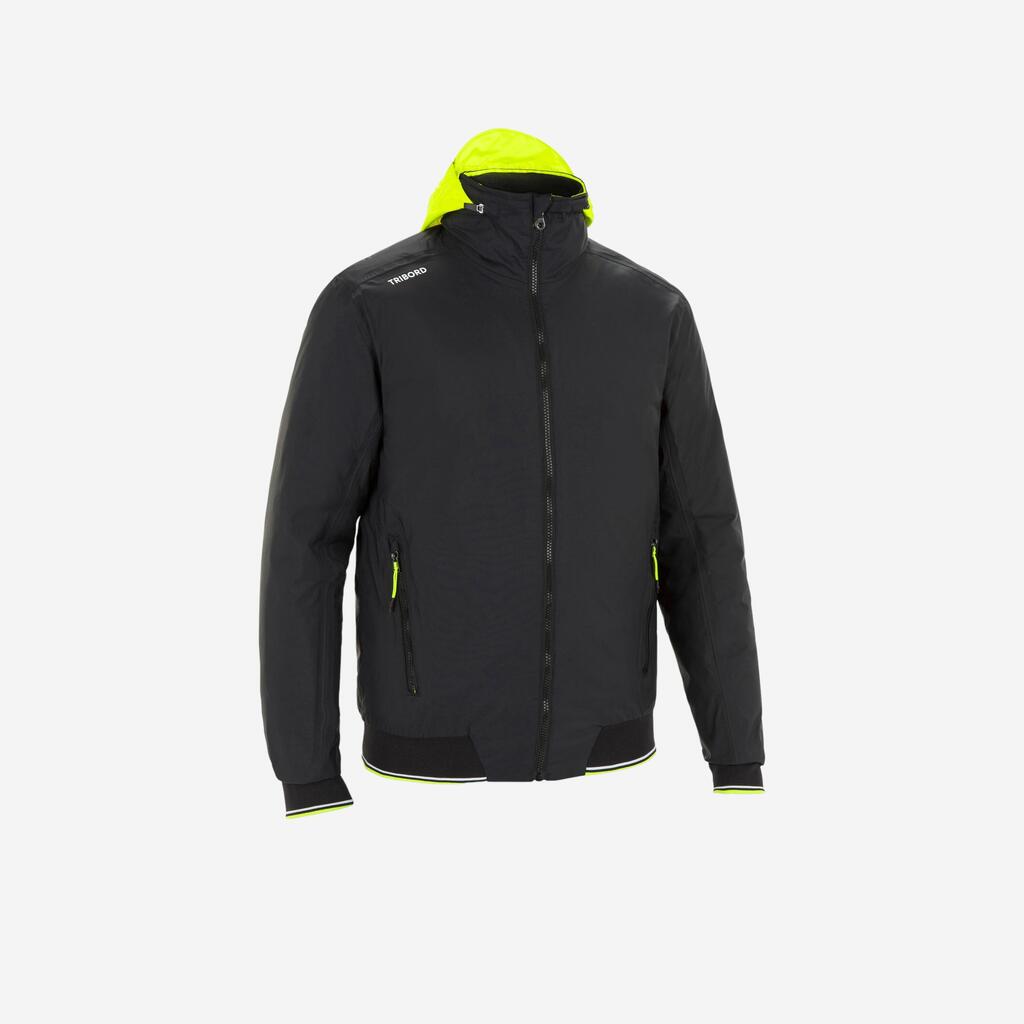 Vīriešu burāšanas sacīkšu anoraks “race 100”, melns