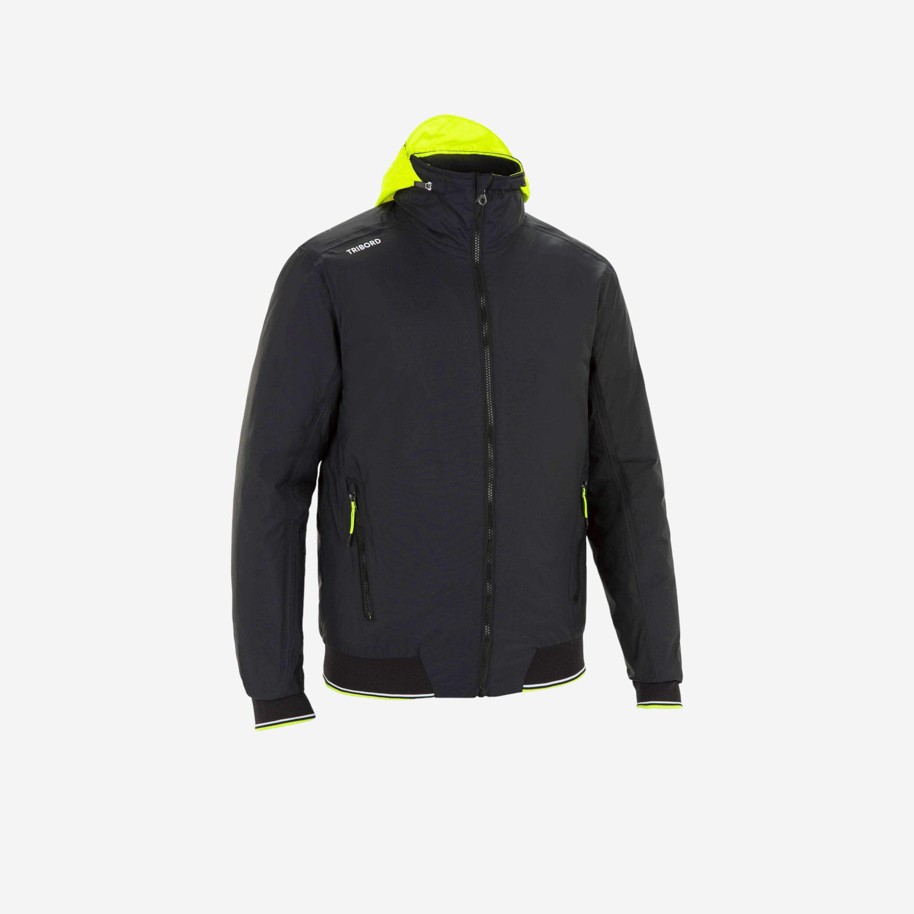 Men Waterproof Sailing Jacket Race 100 Black -  1