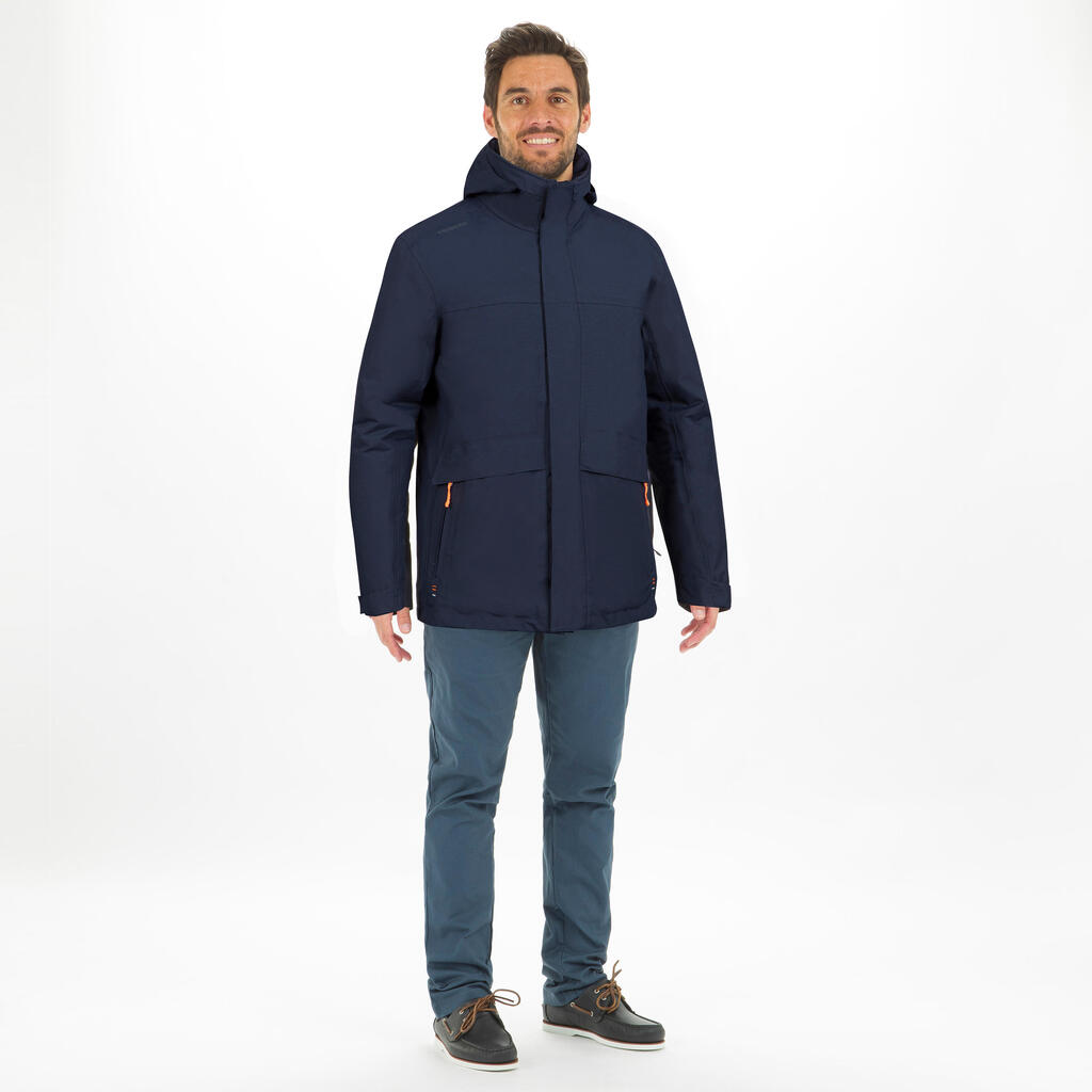 Men’s warm Sailing Jacket 100 - navy blue