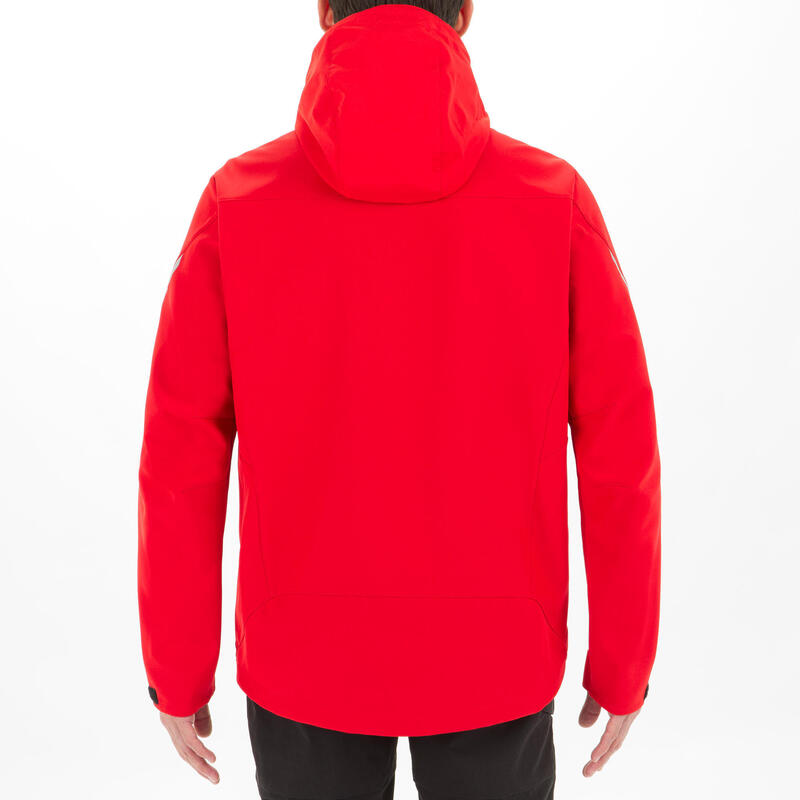 Casaco de Vela Softshell Corta-vento Sailing 900 Homem Vermelho