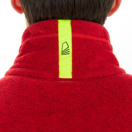 Флісова кофта чоловіча RACE 100 для вітрильного спорту - Червона