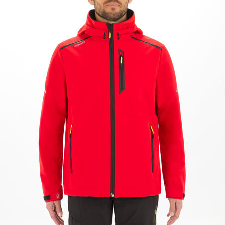 Куртка чоловіча 900 для вітрильного спорту з софтшелу вітронепроникна червона