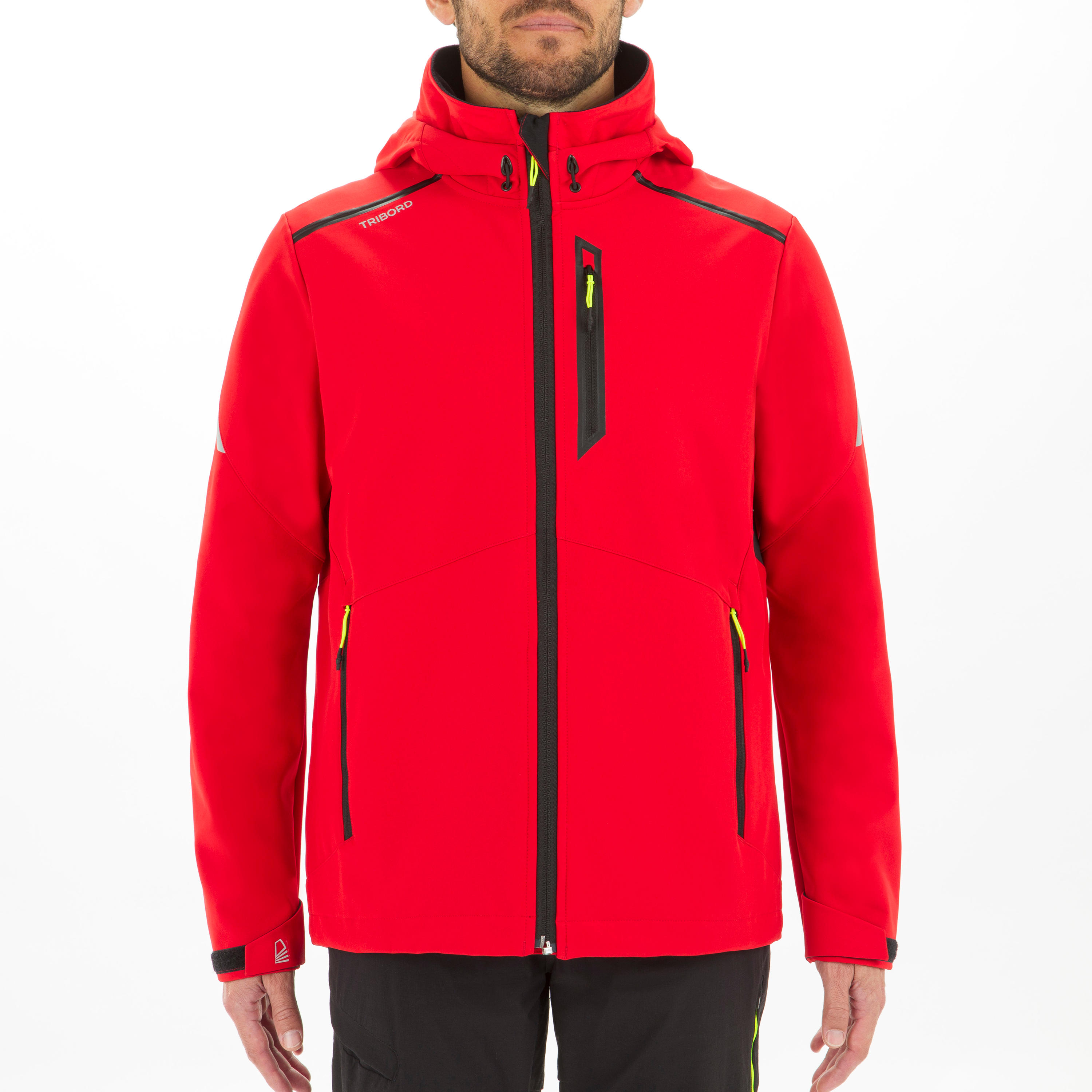 Men’s Sailing windproof Softshell jacket 900 - Red 3/14