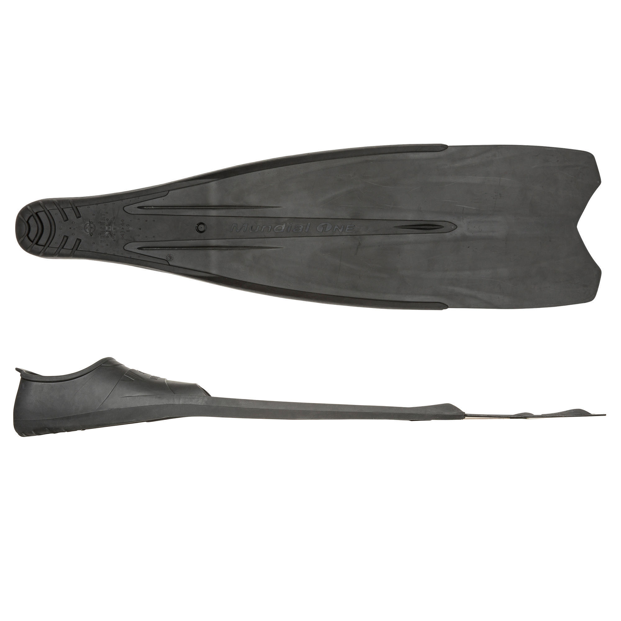 Mundial One 50 black freediving fins