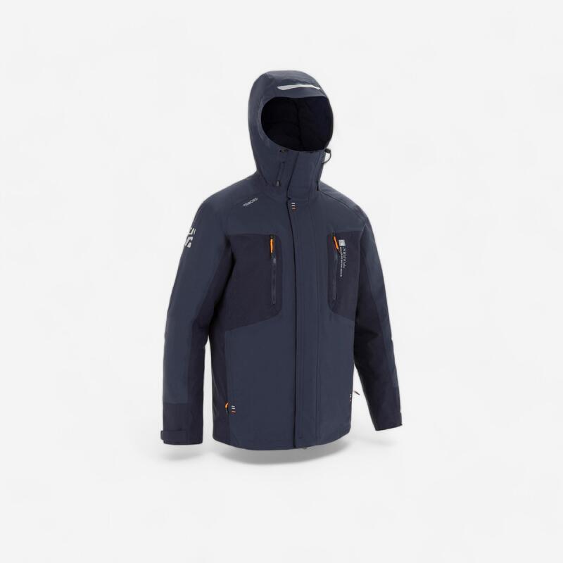 Men's Sailing Parka Jacket 500 - Grey / Navy