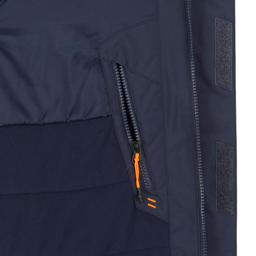 Men's Sailing Parka Jacket 500 - Grey / Navy