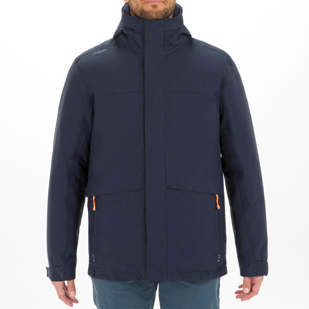 Men’s warm Sailing Jacket 100 - navy blue