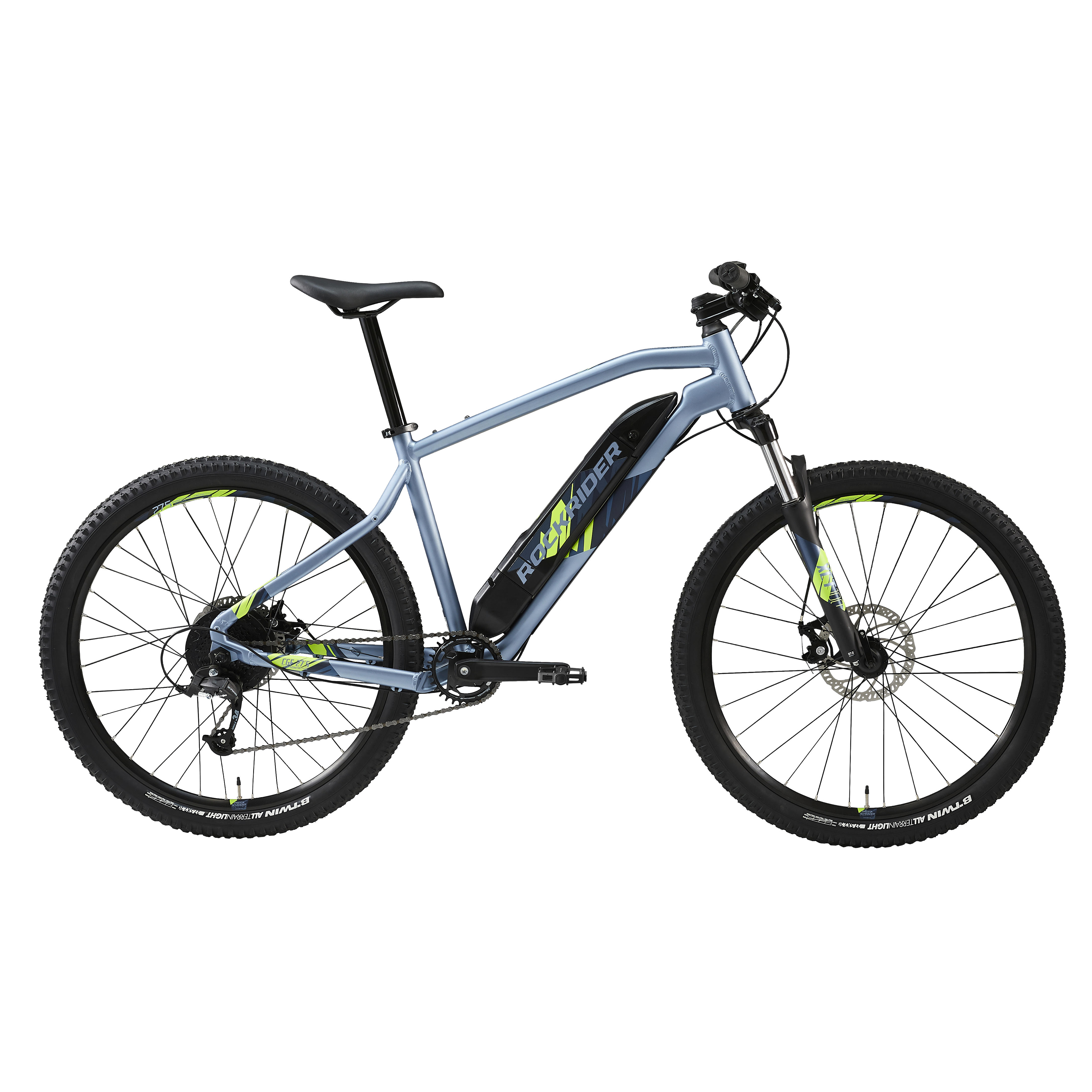 Bicicletă electrică MTB E-ST 100 27,5″ Albastru decathlon.ro imagine noua