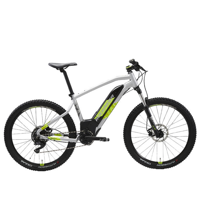 Mtb Elettrica A Pedalata Assistita Rockrider E St 520 Grigio Giallo 27 5 Rockrider Decathlon
