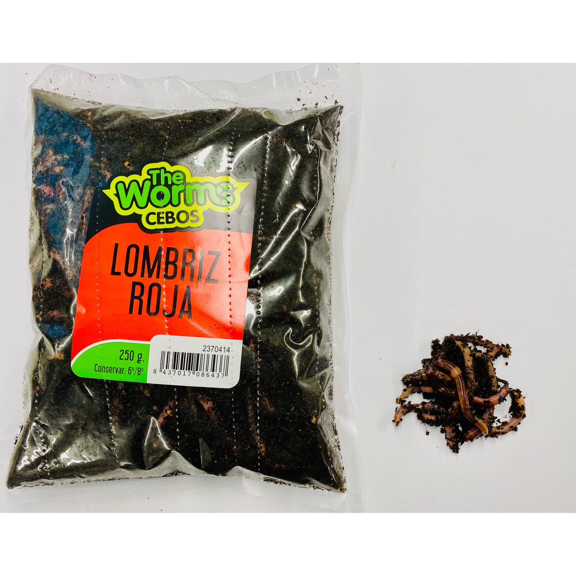 Lombriz Roja 1/4 Kgrs 125 Unidades Cebos Ramiro 2/3