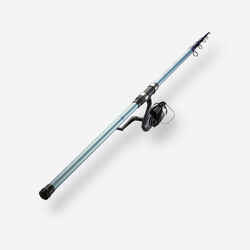Fishing surfcasting rod and reel combo Symbios-100 420 Telesco - Decathlon