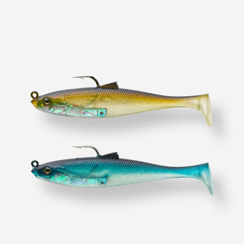Softbaits voor zeevis shad swimbait sardine set Osarda 80 natural
