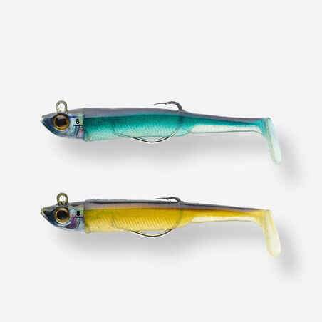 Sea Fishing Texas Anchovy Shad Soft Lure COMBO ANCHO 90 8 g AYU/Blue