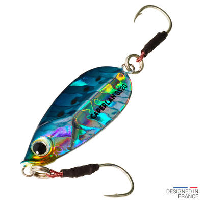 Casting jig voor vissen met kunstaas in zee biastos slow 20 g blauw