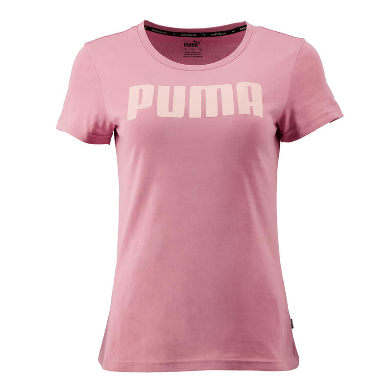 T-Shirt Puma Slim Femme Rose avec Logo