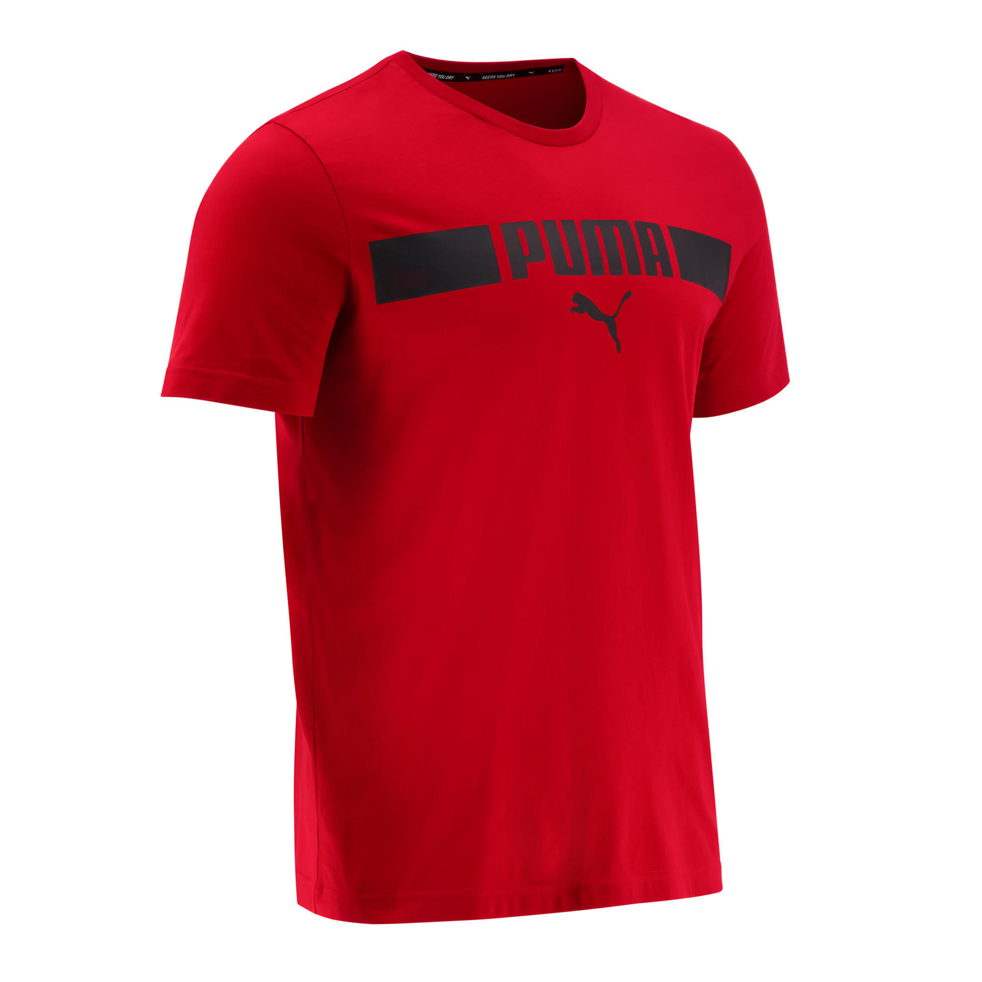 Camiseta Puma hombre burdeos con logotipo PUMA | Black Friday Decathlon 2020