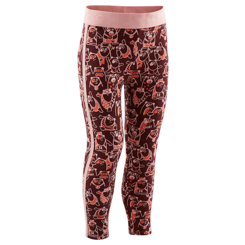 Leggings warm Babyturnen bordeauxrot Leggings warm Babyturnen bordeauxrot