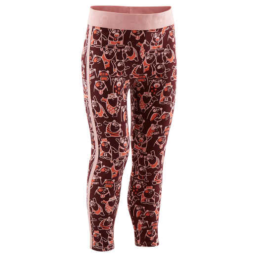 
      Leggings warm Babyturnen bordeauxrot
  