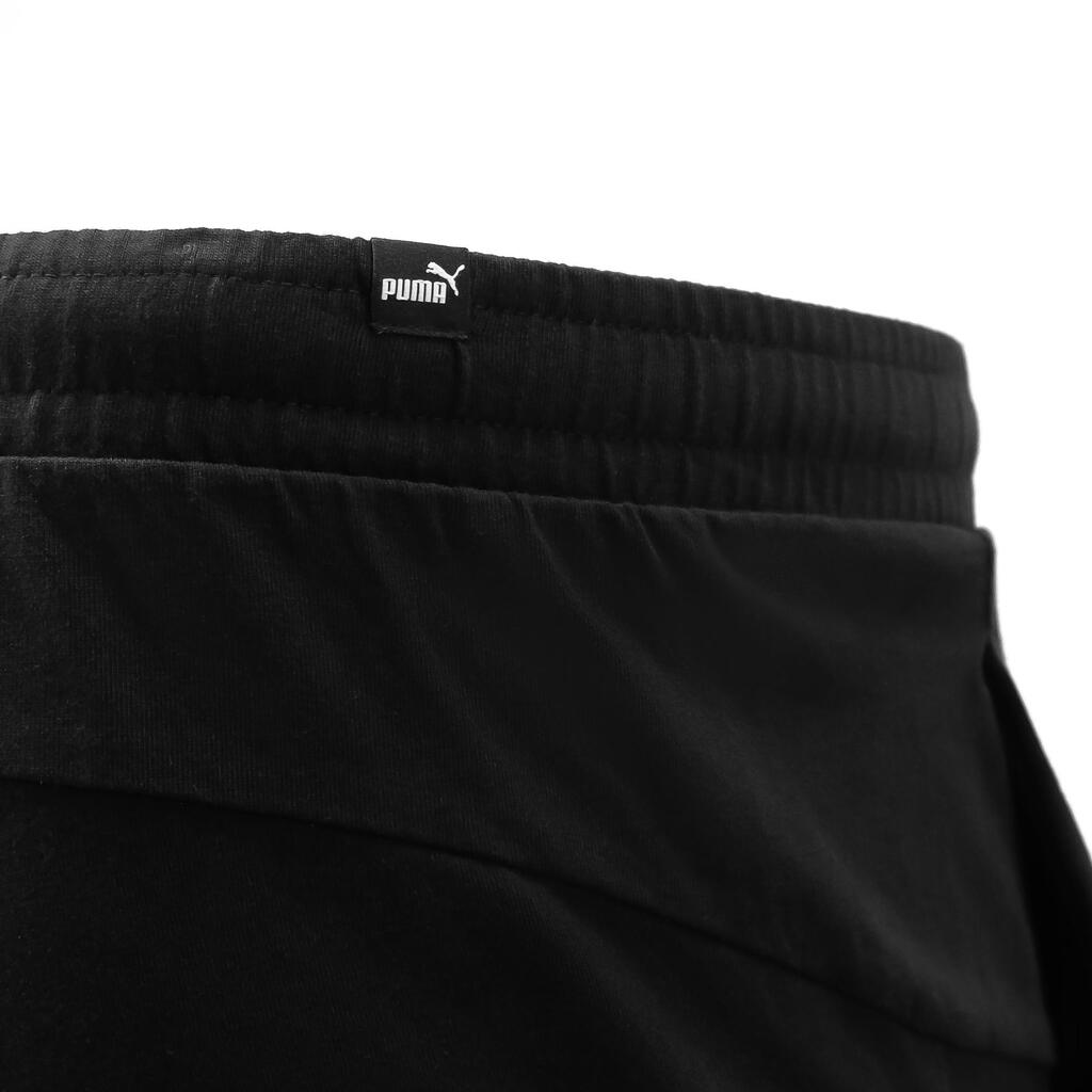 Men's Organic Cotton Straight Cut Fitness Jogging Bottoms - Black