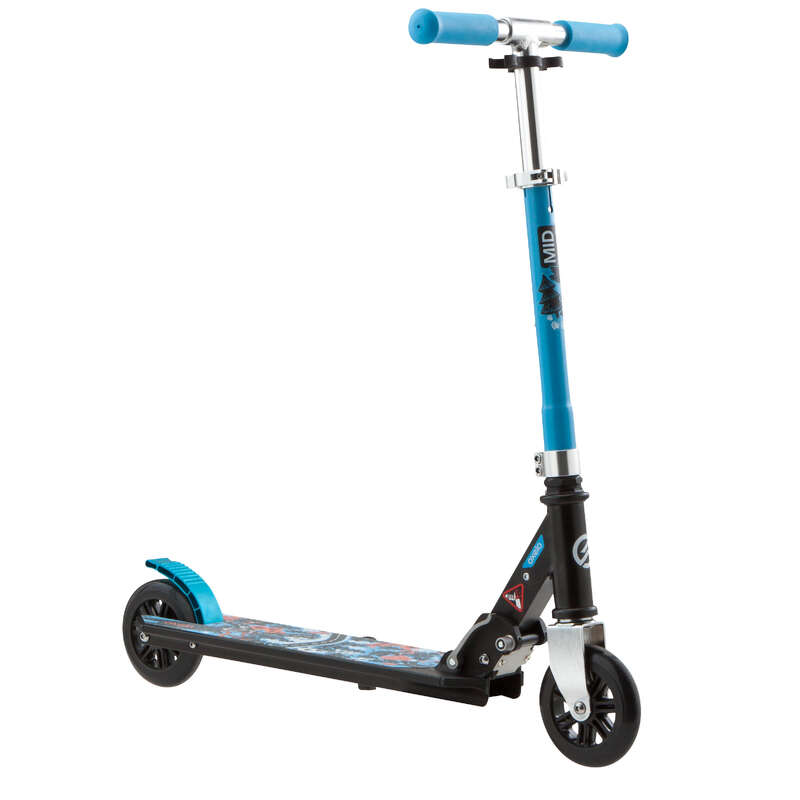 OXELO Mid 1 Kids' Scooter Blue Decathlon