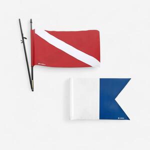 Mástil + Bandera Señalización Mochila Estanca + Tabla Pesca Subea