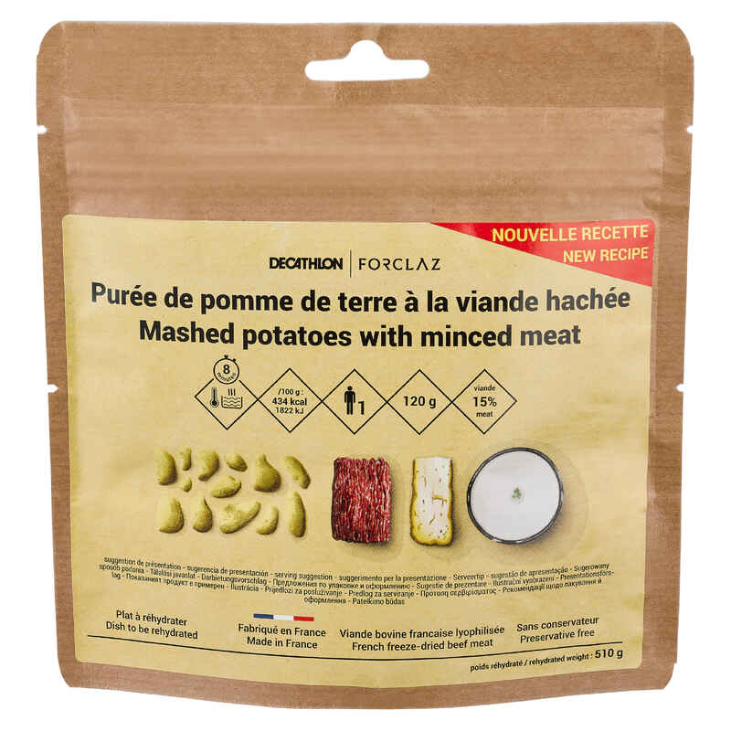 Trekkingnahrung Hackfleisch mit Kartoffelpüree gefriergetrocknet 120 g 