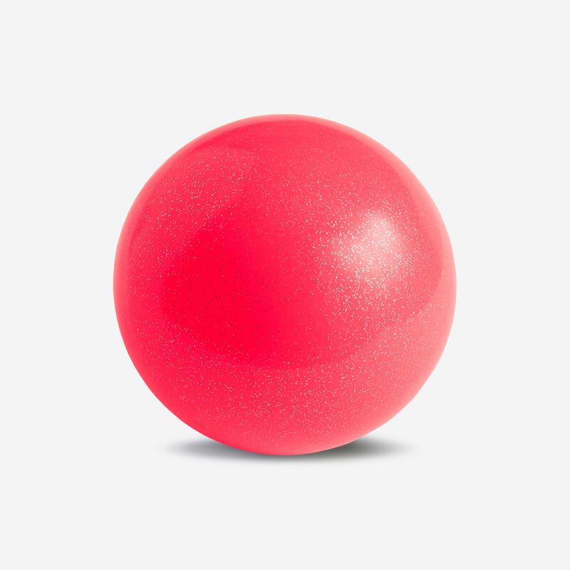 Gymnastikball 16,5 cm koralle glitzernd
