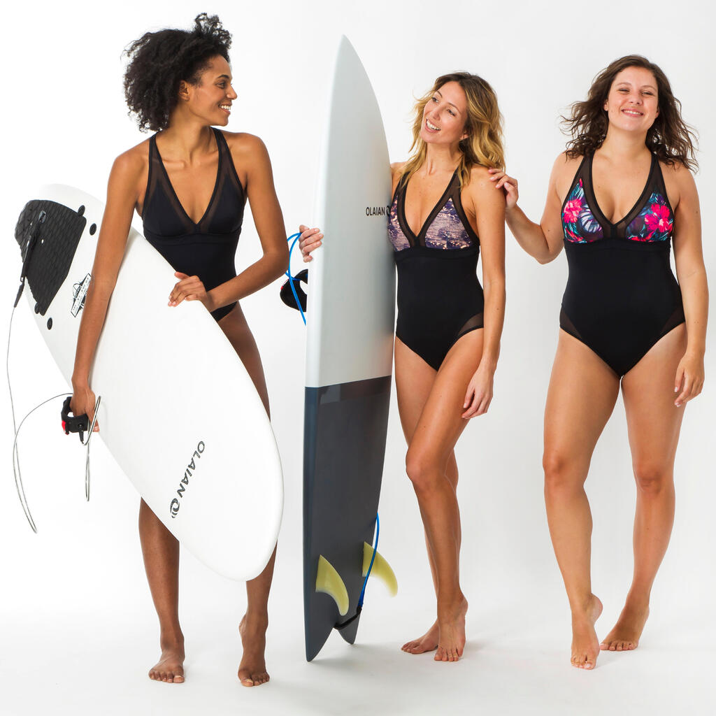 1-PIECE SURF SWIMSUIT WOMEN BACK X ISA WATER