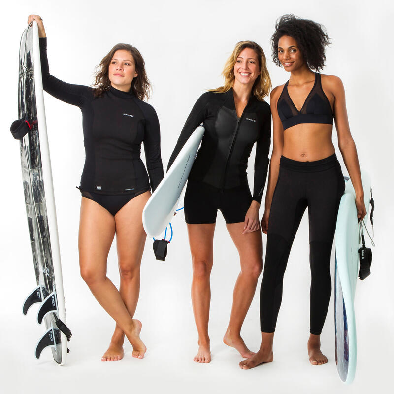 900 women’s anti-UV neoprene black surfing leggings