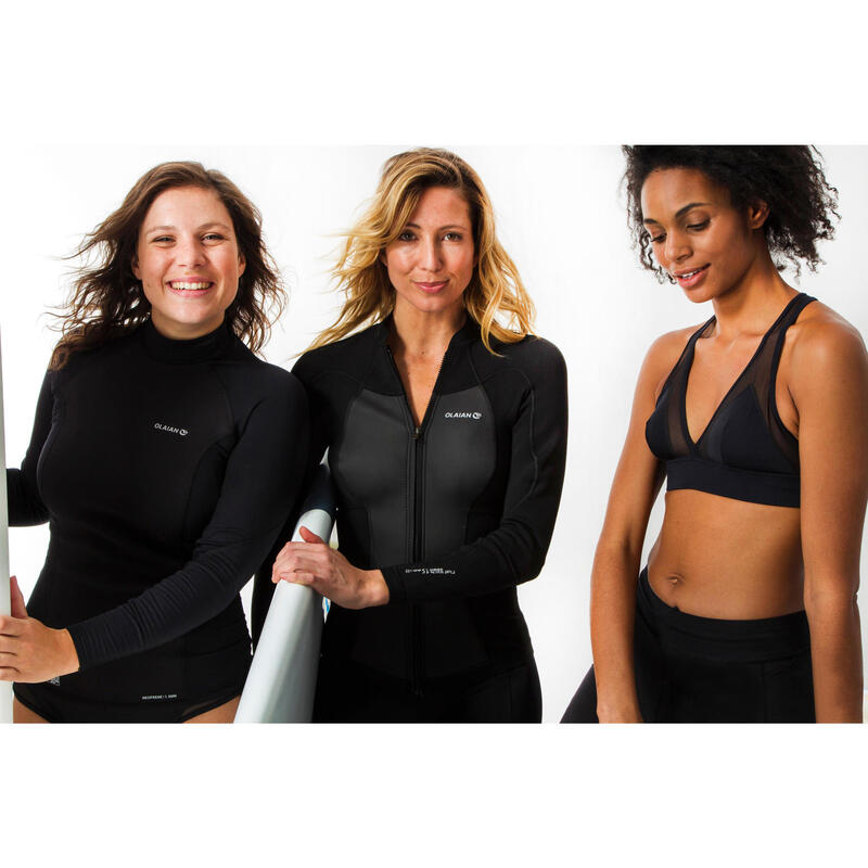 900 women’s anti-UV neoprene black surfing leggings
