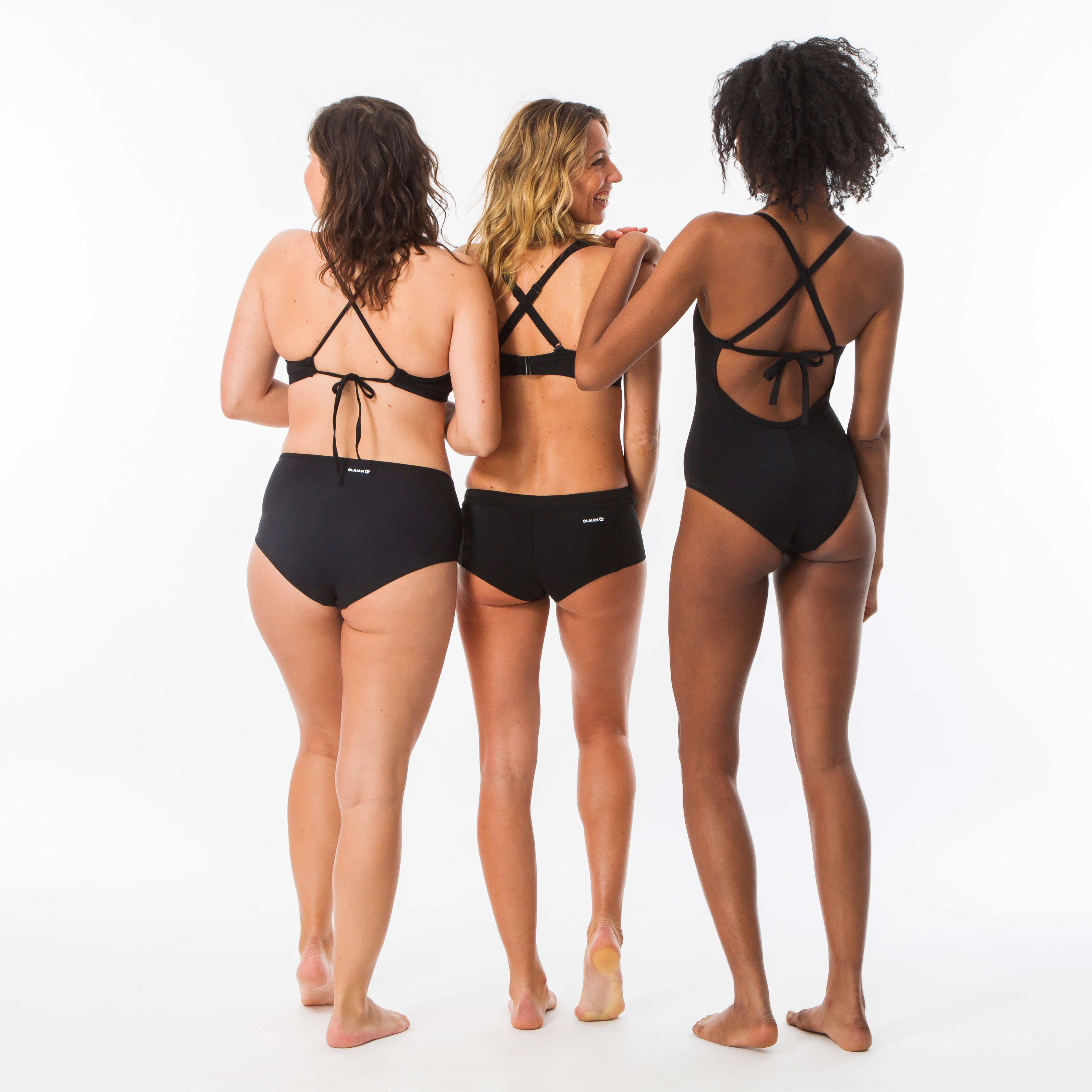 Haut de maillot de bain femme brassière de surf avec coques ANDREA NOIRE - OLAIAN