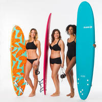 Traje de baño Mujer Surf Olaian Cloe Negro Espalda en X o en U