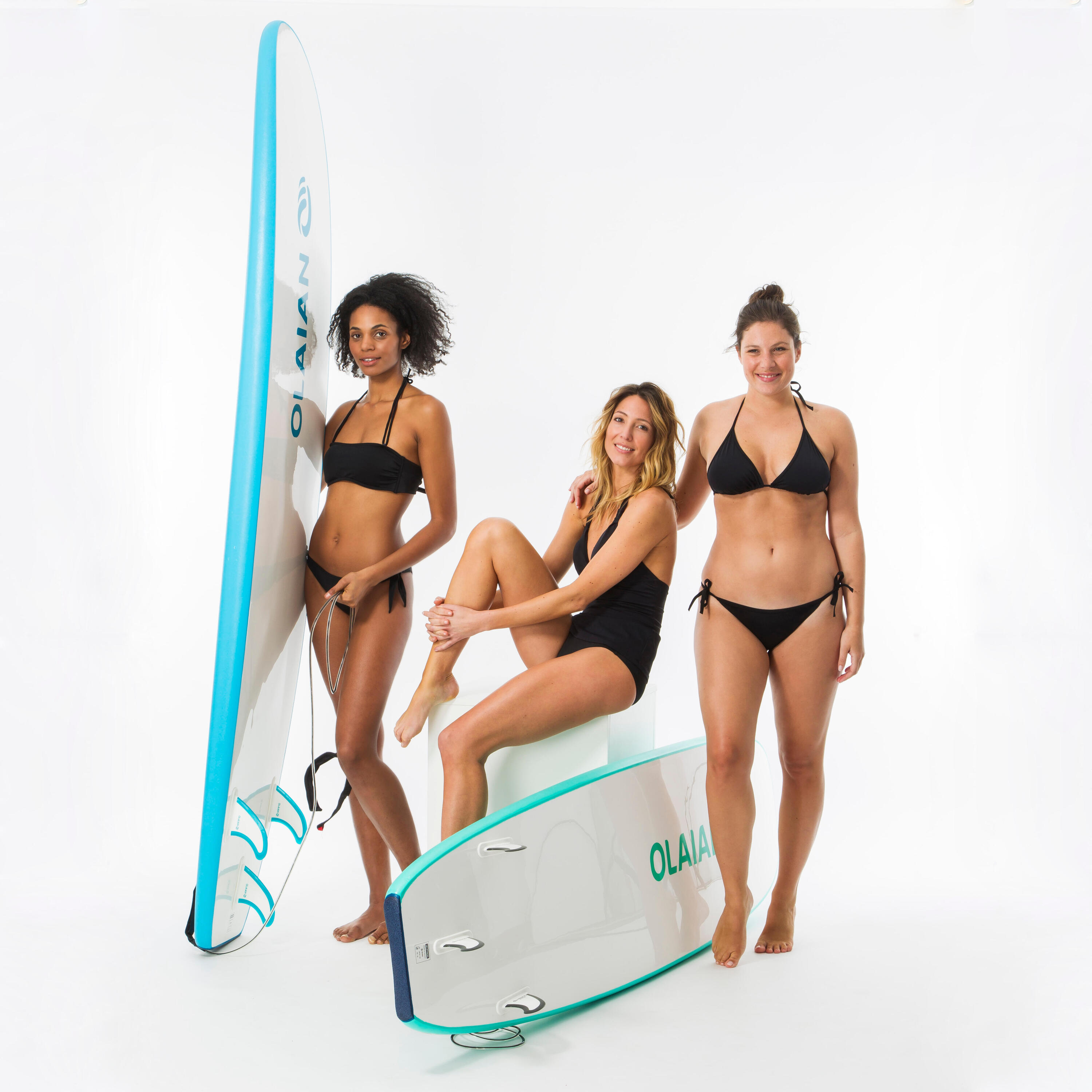 Bikini-Hose Damen seitlich gebunden Sofy schwarz 13/13
