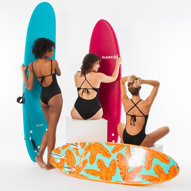 Badeanzug Surfen Damen Trägerform verstellbar Andrea schwarz