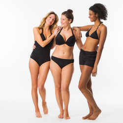 Nina Women's Classic Bikini Briefs Swimsuit Bottoms - Black