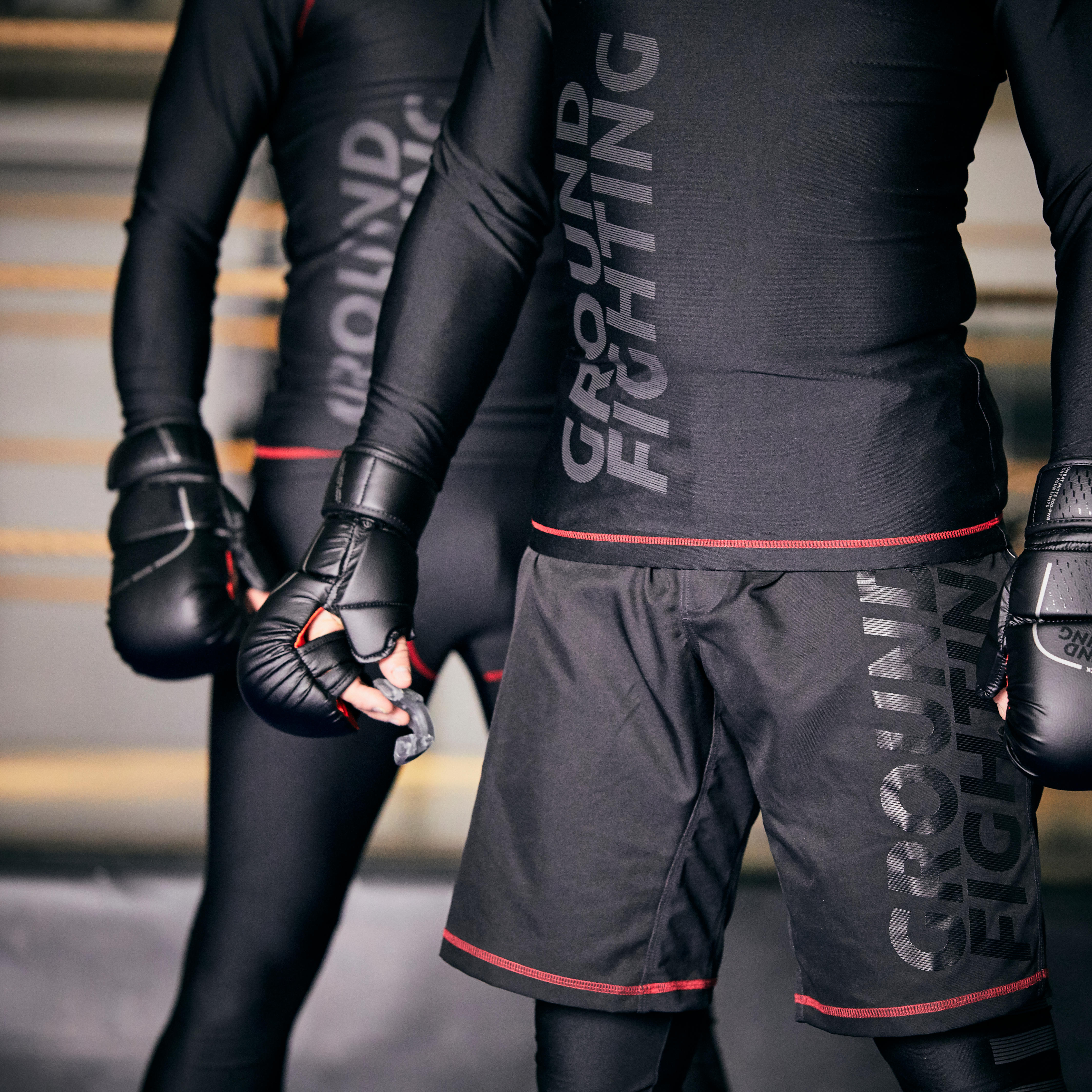 Combat and Grappling Mitts 500 - Black - OUTSHOCK