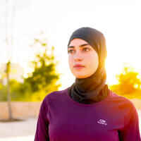 Women's Running Hijab - KIPRUN Black