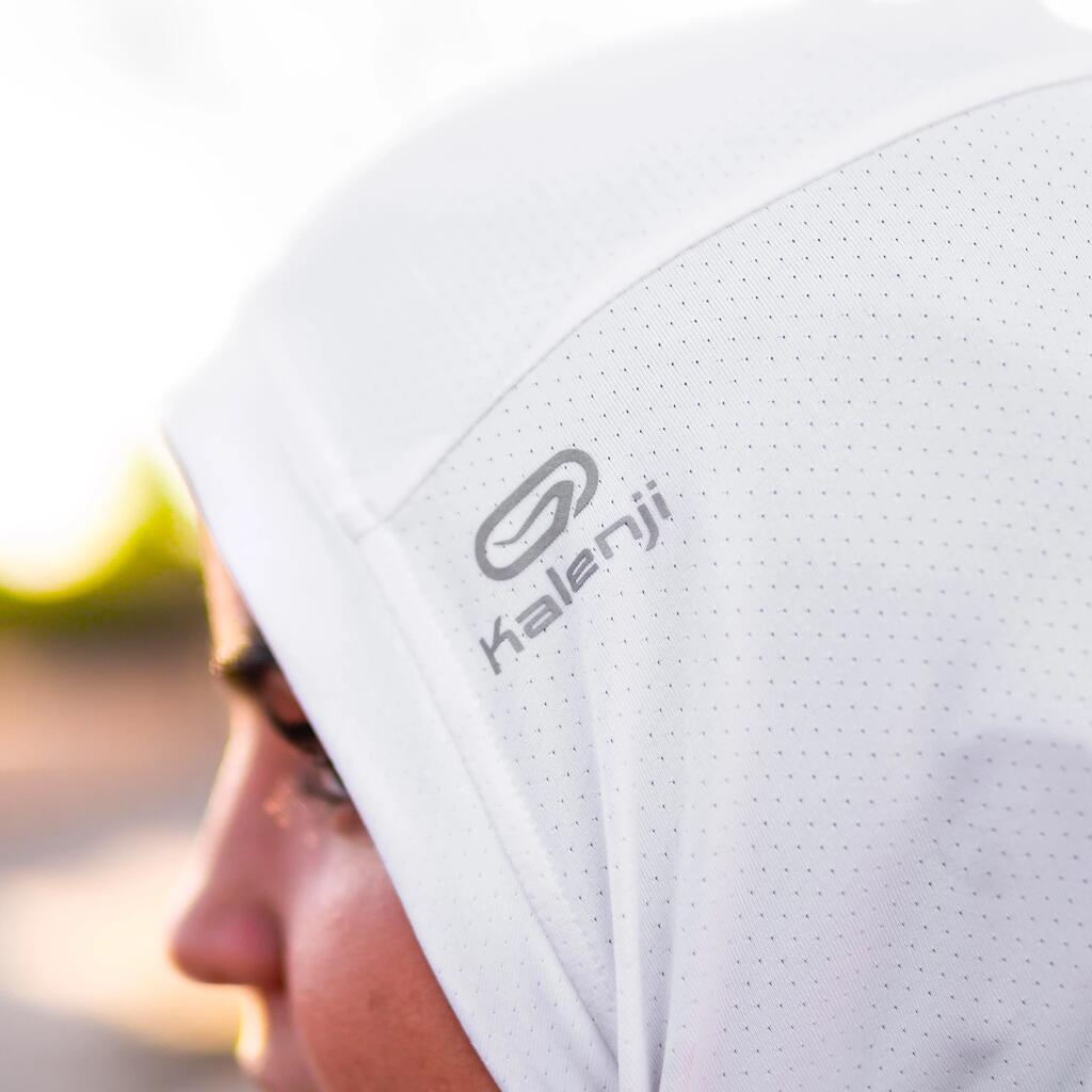 Hijab running Femme - KIPRUN Blanc