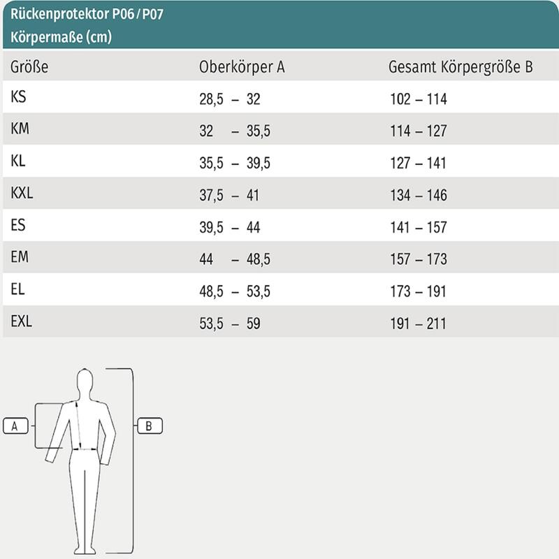 RÜCKENPROTEKTOR P07 FLEXIBLE swing KINDER schwarz