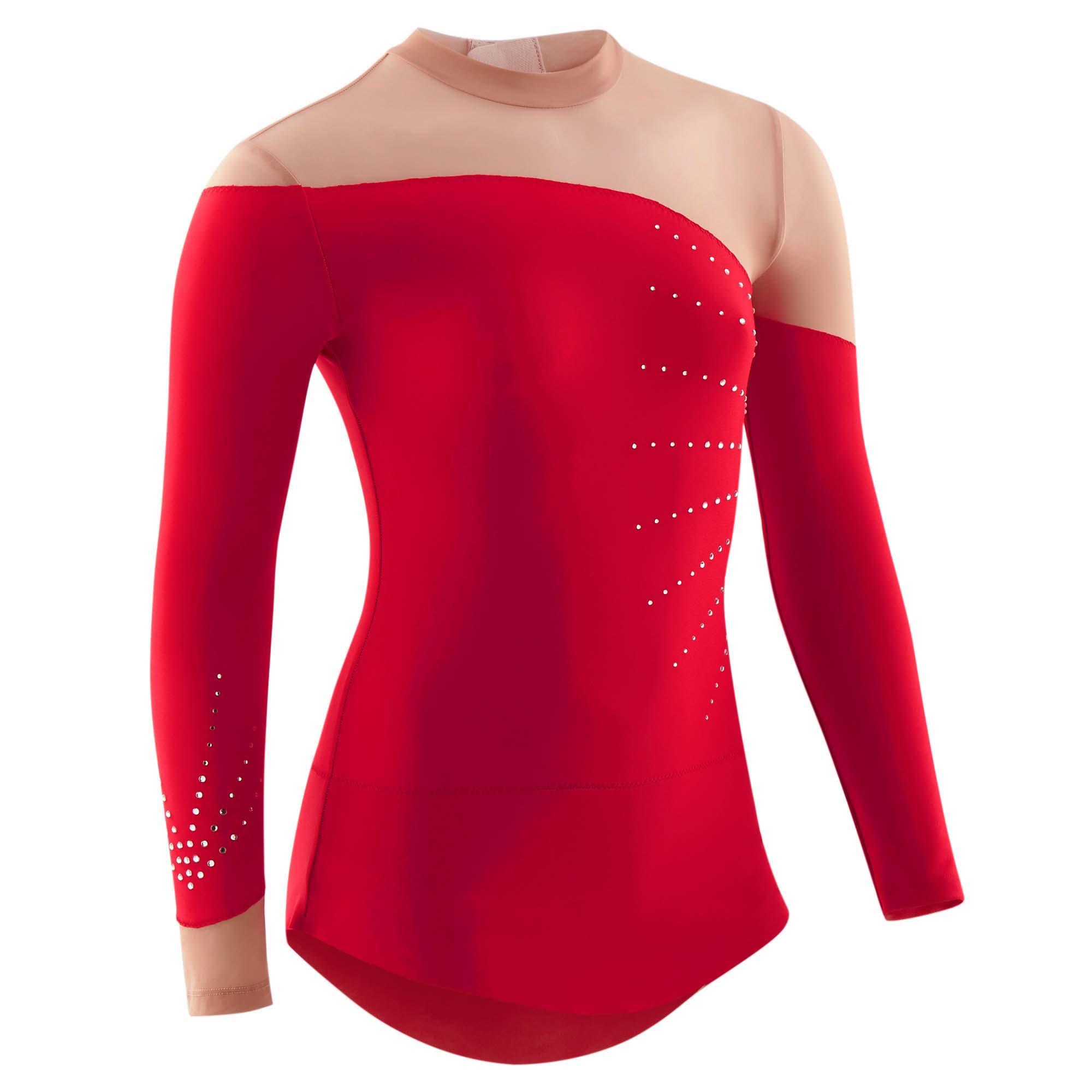 Acheter Robe de justaucorps à manches longues pour filles, paillettes
