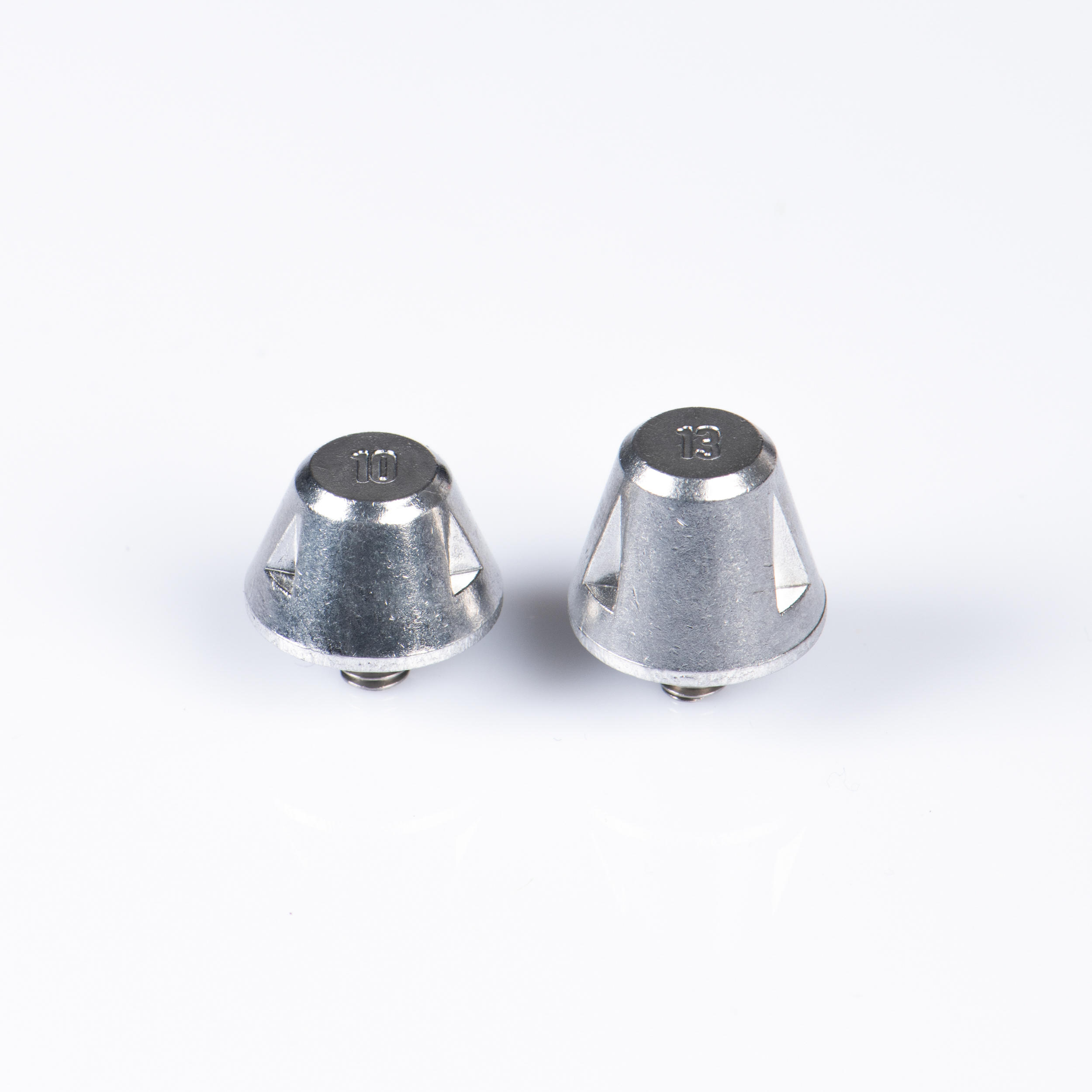 Screw-On 10/13 mm Aluminium Rugby Studs 3/3