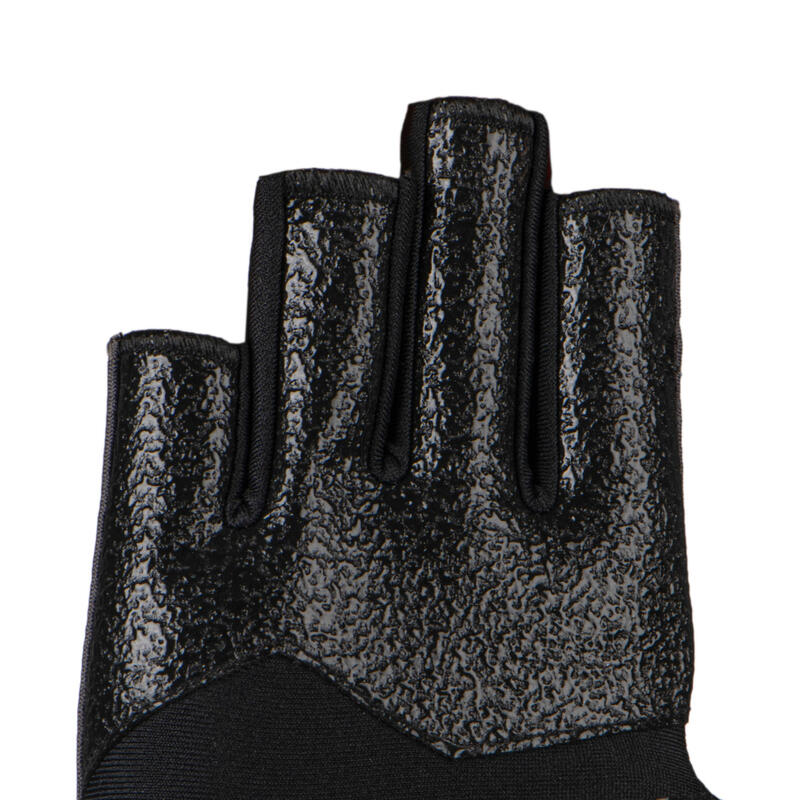 Guantes mitones de rugby tamaño adulto - R500 negro