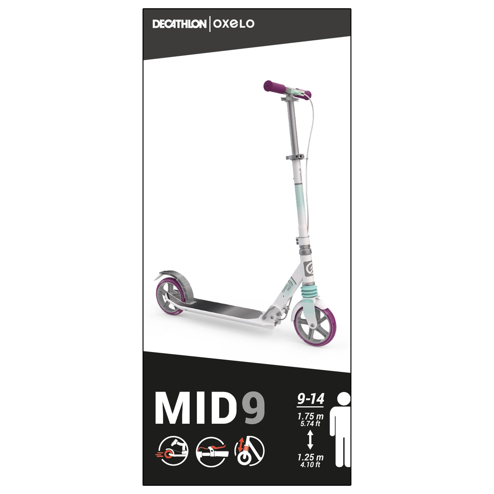 oxelo mid 9 scooter review