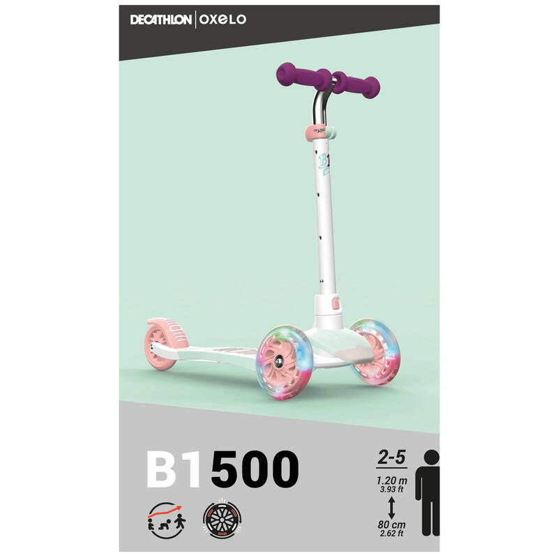 Işıklı Çocuk Scooterı - 3 Tekerlekli Scooter -B1 500