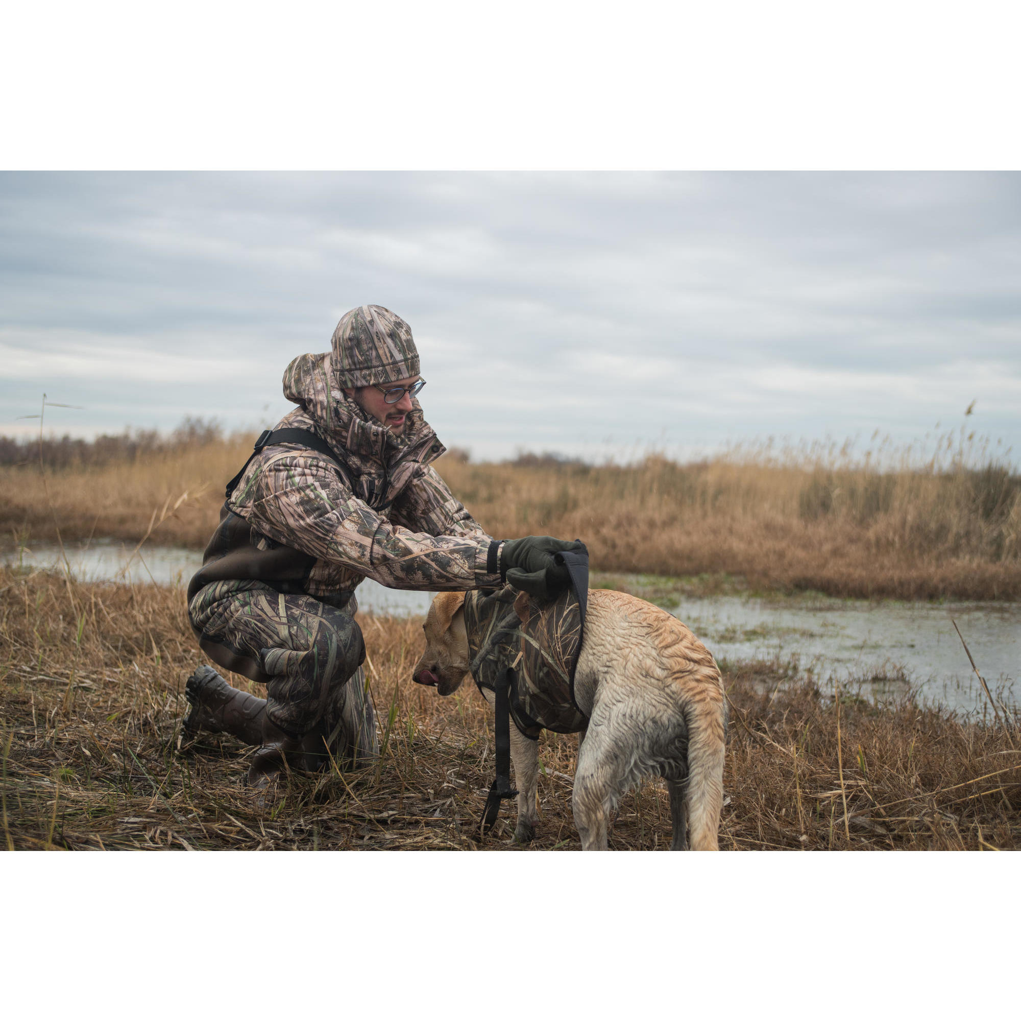 Neoprene 900 pro swamp camouflage dog vest