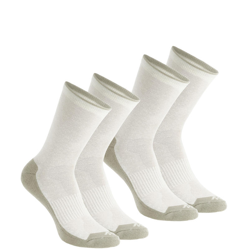 Bas randonnée nature NH100 High beige X 2 paires Bas randonnée nature NH100 High beige X 2 paires
