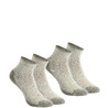 Hiking Socks Mid-Ankle 2 pairs NH100 - Beige